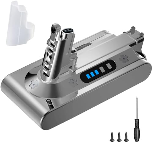 DTK Batteria per Dyson V10 Batteria SV12 Compatibile con Aspirapolvere V10 Fluffy Animal Absolute Motorhead Trigger (Non per V10 Slim)