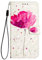 BEENTRYS Cover per Huawei P smart 2018 Pelle Portafoglio Cover,Flip Case Fiori Porta Carte Libro Flip Case Supporto Magnetica PU Protettiva Antiurto Custodia-YZH