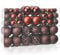 ZFYQ 100Pcs Christmas Tree Decorations Baubles, Decorative Hanging Baubles Set for Holiday Xmas Tree Decorations, Brown