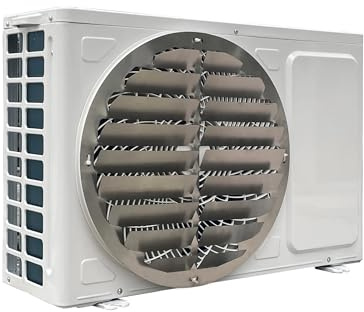 Air Conditioner Deflector, Stainless Steel Protection Cover for Outdoor Units, Prevents Direct Blowing and Protects Condenser