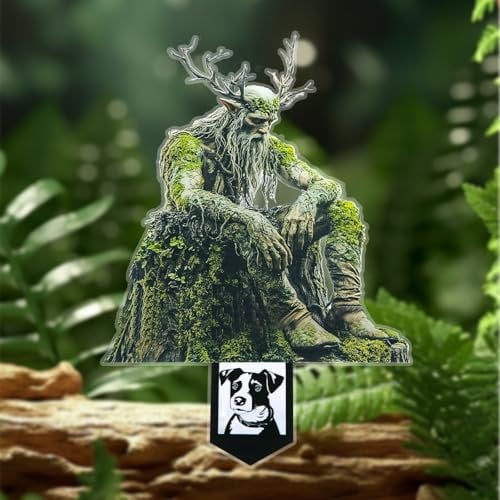 Gartendeko Figur Elfe, Wetterfeste Gartenfigur für Draußen aus Acryl, Lustige Feengarten Deko, Gartenschilder & Blumenstecker für Garten, Hof, Beet, Märchenhafte Gartendeko Figuren Geschenkidee