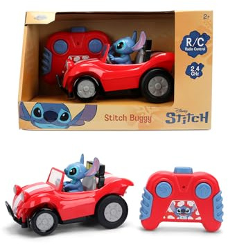 Jada Toys Disney Stitch RC Stitch Buggy (14 cm) – ferngesteuertes Auto mit 2,4 GHz, 1-Kanal Steuerung, Spielzeug für Fans und Kinder ab 2 Jahren, inkl. Fernbedienung