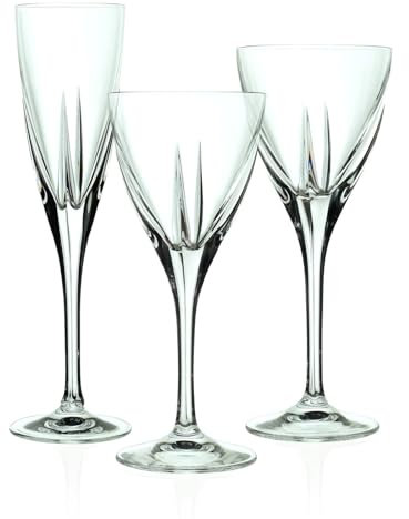 Rcr Fusion Service à verres en verre transparent 18 pièces