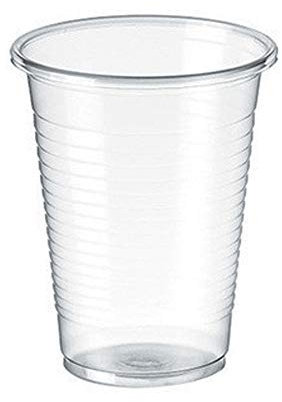 TELEVASO - 3000 uds - Vasos de color transparente, de polipropileno (PP) - Capacidad de 200 ml - Reciclables - Ideal para bebidas frías como agua, refresco, zumos, té helado