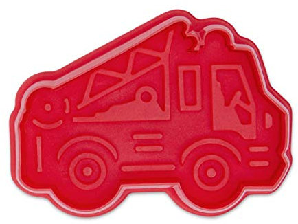 Städter 171879 Feuerwehrauto Ausstecher, Kunststoff, Rot, 6,5cm