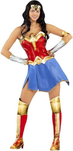 Funidelia | Wonder Woman Kostüm für Damen Superhelden, DC Comics, Justice League - Kostüme für Erwachsene & Verkleidung für Partys, Karneval & Halloween - Größe 3XL - Rot
