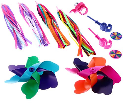 BESPORTBLE 1 Satz Fahrrad-Streamer Streamer Für Kinderfahrräder Fahrrad Griff Streamer Bunte Polyester Streamer Fahrradklingeln Kinderfahrraddekoration Quastenband Lieferungen Zubehör Plastik