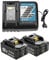 2 Pack Battery 18V 5.5Ah Replacement Battery for BL1860B + 3A Charger for DC18RCT DC18RA for BL1860B BL1860 BL1850B BL1850 BL1840 BL1830 BL1815 LXT.
