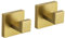 TURS Towel Hooks Clothes Robe Hook for Bathroom Kitchen Garage Stainless Steel Wall Mounted 2 Pack, Chrome Wall Mounted Brushed Gold Q7001GD-P2