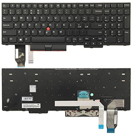 CLICK HELP Tastiera Notebook Compatibile con Lenovo Thinkpad E580 L580 con Adesivi Layout Italiano