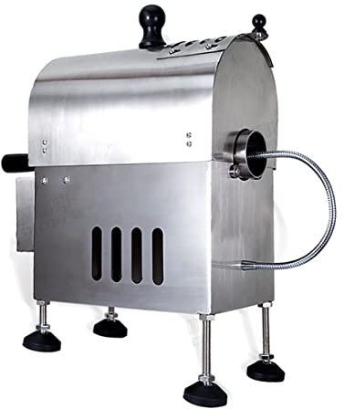 Mstiyx Elektrischer Kaffeeröster Maschine Coffee Roaster Multifunktionale Kaffeebohnenröstmaschine, Edelstahl-Trommeltyp Haushaltsnüsse Kaffeebohnen-Backmaschine 350g
