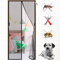 Magnete für fliegengitter 240 x 245 cm Magnetischer Fliegenvorhang Moskitonetz, mit Heavy Duty Mesh Klebemontage Ohne Bohren, für Küche/Wohnzimmer/Schlafzimmer Schwarz