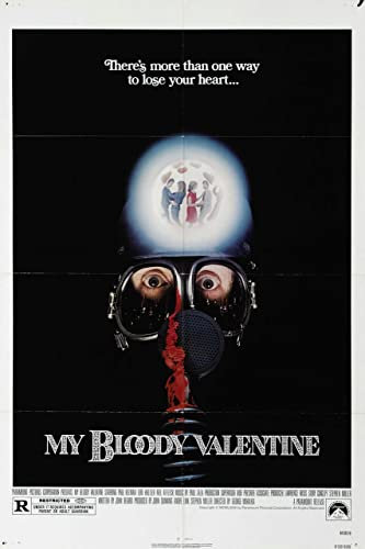 My Bloody Valentine 01 MAXI Poster on Canvas - Filmkunstposter in verschiedenen Größen für Wohn- oder Schlafzimmerideen. Randlose Kultfilmbilder, klassische ikonische 70er, 80er, 90er Jahre, Vintage-