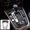 Ysislybin Auto Kohlefaser Schaltknauf Schalthebel Cover Trim, Auto Carbon Aufkleber,Carbon Fiber Car Center Console Schalthebel Abdeckung Kompatibel mit A4 A5 S4 S5 Q5 RS4 RS5 Zubehör