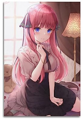 V BY N The Quintessential Quintuplets Nakano Nino1 Poster, Vintage-Kunst, Raumdekoration, ästhetische Schlafzimmer-Dekoration, Leinwandposter für Schlafzimmer, 30 x 45 cm, ungerahmt