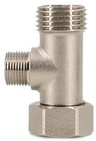 1PC T-Type Three-Way Plumbing Pipe Fittings Copper Joints Toilet Bidet Women's Washers Body Cleaners Live Joints-E,1/2