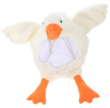 MERRYHAPY Weißer Gänsehut Festival Cosplay Kopfbedeckung Partyzubehör Hut im Weißen Gänse-Design Hutzubehör