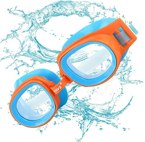 Holdes Poolbrillen für Kinder,Wasserbrillen für Kinder | Wasserdichte Anti-UV Clear Vision Wasser-Pool-Brille - Taucherbrille für Jungen und Mädchen, Pool, Strand, Schwimmen, Schnorchelbrille