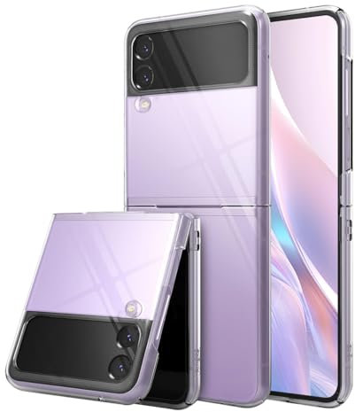 Rcokas für Handyhülle Samsung Z Flip 3 Hülle Klar Samsung Galaxy Z Flip 3 Schutzhülle Samsung Galaxy Z Flip 3 5G Case Cover Transparent Silikon, Soft TPU, Stoßfest, Rutschfest, Basic Standard