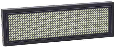 LED Name Badge, Namensschild Wiederaufladbare Programmierbares Scroll-Display Message Tag mit Datenkabel, Für Stationen, Flughäfen, Einkaufszentren (WHITE)