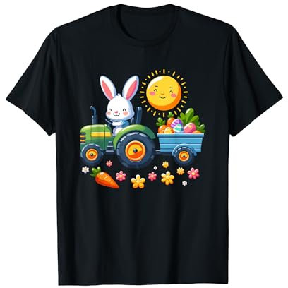 Ostern Traktor Trecker Jungen Osternest Landwirt Osterhase T-Shirt