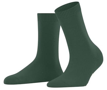 FALKE Damen Socken Cosy Wool W So Wolle Kaschmir einfarbig 1 Paar, Grün Caiman 7998, 35-38
