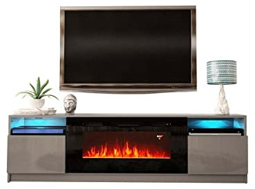 AQQWWER TV Schränke für das Wohnzimmer TV Cabinet Living Room Furniture TV Stand TV Table Electric Fireplace TV Stand for Living Room Furniture (Color : 01)