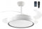 Casa Shop Ventilador techo con luz LED 84W Ventilador Ultra Silencioso con Mando a Distancia y Aspas Retráctiles Función verano-invierno Controlador incorporado (Gris)