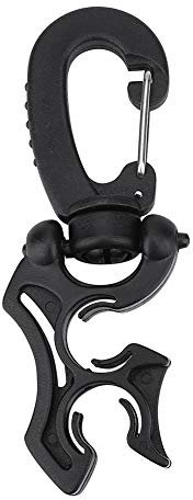 Tauchzubehör, Kunststoff-Tauchzubehör, Tauchausrüstung mit Karabinerhaken-Schnalle Zum Tauchen (BLACK)