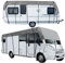 MRWiZMS Bache Caravane, Bache de Protection Camping Car, Tissu Non tissé Gris de Haute qualité, à l'eau et à la poussière, Housse Universelle pour Caravane (L600 x W300cm(L236 x W118in))