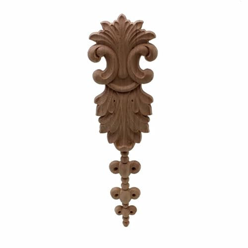 ZAANHA Holzgeschnitzte Applikation Vertikale Holzleiste Aufkleber Basteln for Möbel Schrank Bett Kleiderschrank Decke Kommode Schrank Zuhause DIY