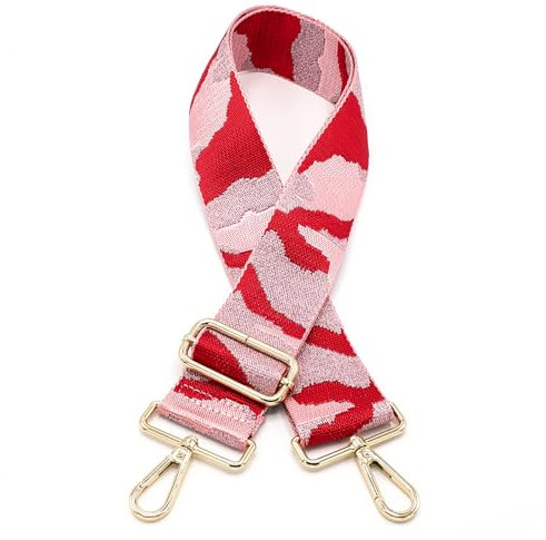 Angtex Taschengurt für Damen-Handtaschen (Tiger pink-rot)