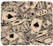VAPOKF Gaming-Mauspad, Vintage-Rosenkrone, Rechnungen, Pokerkarten, Drucke, Mauspad für Schreibtisch, Heimbüro, rutschfeste Gummiunterseite, Tastatur-Pad, Laptop-Schreibtischunterlage