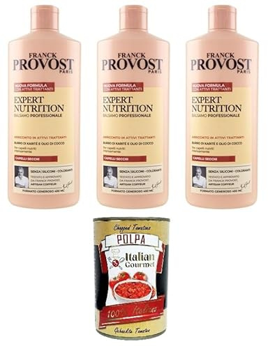 Franck Provost Expert Nutrition Professional Conditioner 3x 450 ml + Italian Gourmet polpa 400g