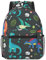 ESASAM Bequemer Rucksack mit Cartoon-Dinosaurier-Motiv, bequem und wasserdicht, langlebig, Schwarz , One size