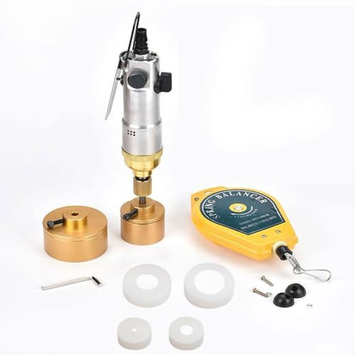 JOSBY 10-50mm Pneumatic Capping Machine, 12000rpm Handheld Bottle Screw Capping Machine, 3-Speed Speed Adjustment& Torque 40kg/f.cm, Sealing Capping Sealer Equipment, for Metal Screw Cap Cappe