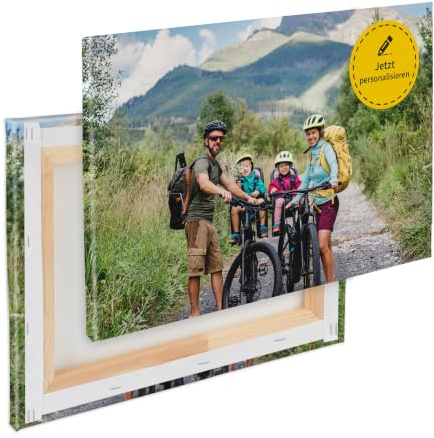 Foto auf Keilrahmen 60x40cm - personalisierte Leinwand - Fotogeschenk