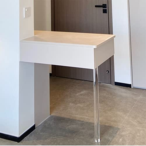 Pied de table en acrylique transparent robuste de 74,9 cm pour bureau, table basse, armoire, 70 cm de diamètre et 6 cm de diamètre