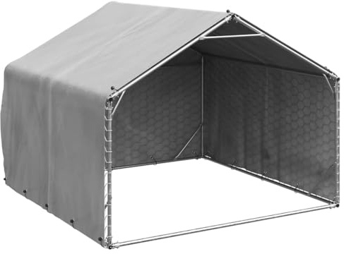 vidaXL Cuccia per cani da esterno con copertura 2x2x1,