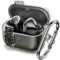 ORNARTO für Samsung Galaxy Buds 3 | 3 Pro Hülle, Transparente, Premium TPU Galaxy Earbuds 3 u. 3 Pro Case mit Karabiner, Schutzhülle Samsung Buds 3, 3Pro - Clear Schwarz