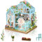Cuteefun DIY Miniatur Haus Bausatz für Erwachsene zum Bauen von DIY Handwerkshaus Modellbausatz mit Möbel und Werkzeug Machen Sie Ihr eigenes kreatives Geschenk (Freizeitraum)