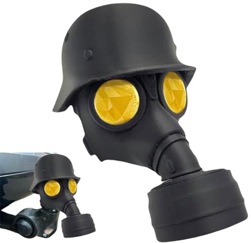 JUCHRZEY Abdeckkappe for Anhängerkupplung, Fun Gasmaske Helm Kappe AnhäNgerkupplung Lustig, Anhängerkupplungs Schild for Anhängerkupplungen Auto Trimmen, Anhängerkupplungs Abdeckung