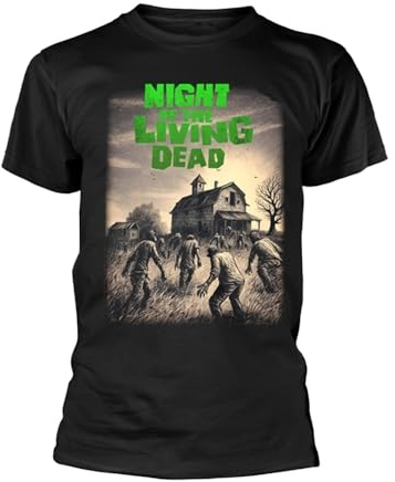 Night of the Living Dead Adult Siege Short-Sleeved Cotton T-Shirt Black XL
