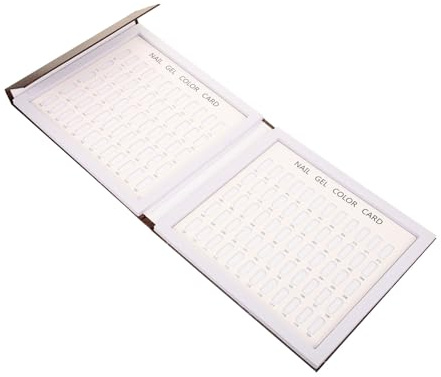 Ipetboom Card Display Book for Nail Colors for Gel Nail Art and Show Cards Organization