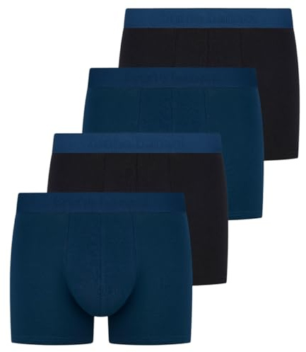 bruno banani - Flowing - Retro Short/Pant - 4er Pack (M Dunkelblau/schwarz)