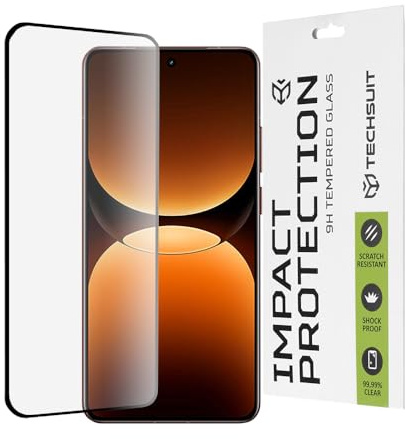 Techsuit Displayschutzfolie für Realme GT 7 Pro Gehärtetes Glas mit 9H Härte, Vollständige Abdeckung, 3D Gebogene Kante, Stoßschutz, Oleophobe Beschichtung, Anti Fingerabdruck, Blasenfrei, 111D Full G