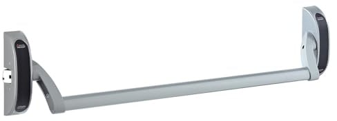 Vachette Barre Anti-Panique Porte Sortie de Secours PVC & Alu - 6810PA - Max 1m Recoupable, Réversible Droite/Gauche - 1 Point de Verrouillage - Résistance Vandalisme et Corrosion - Garantie 10 Ans