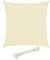 WOLTU Vela ombreggiante 4x4m in HDPE 180 g/m² Traspirante Tenda a Vela Parasole Quadrato Protezione Solare Respirante Anti UV Giardino Esterni Beige