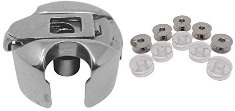 ZickZackNaehmaschine Z.Z.N. Spulenkapsel + 10 Metall/Kunststoff Spulen für Veritas 8015/2, 8014/44xx u.v.m. Nähmaschinen