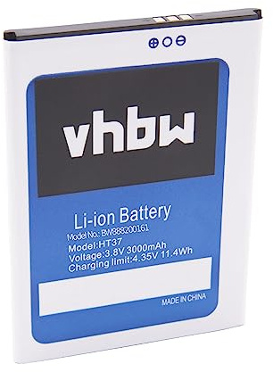 vhbw Akku kompatibel mit HomTom HT37 | Handy Smartphone Telefon (3000 mAh, 3,8 V, Li-Ion)